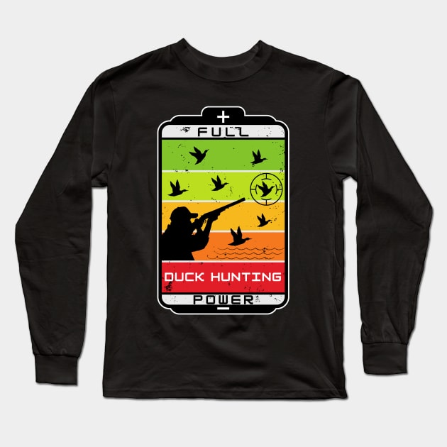 Duck hunting full power Long Sleeve T-Shirt by UMF - Fwo Faces Frog